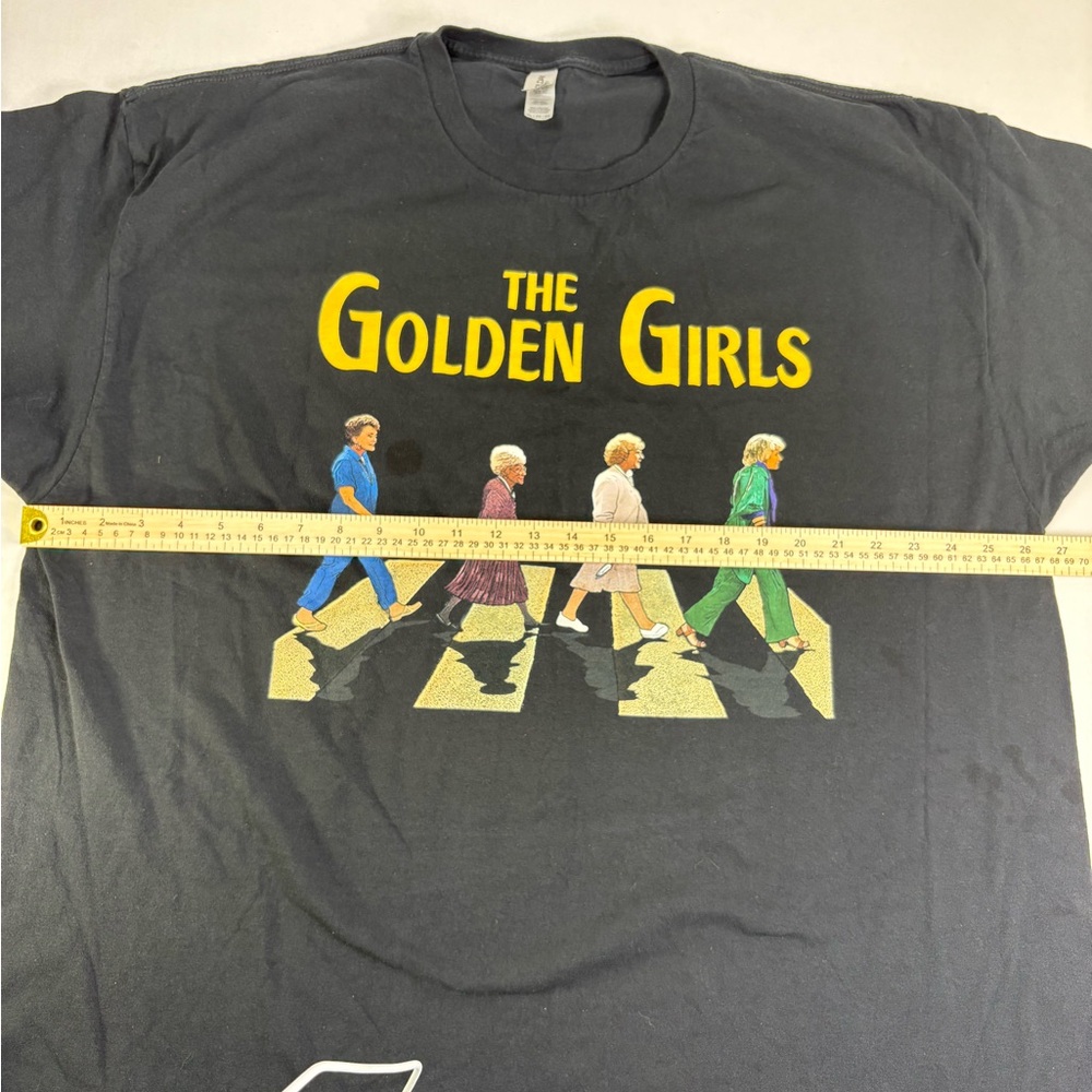 Golden Girls Abbey Road Parody T-Shirt 3XL Gildan Heavy Cotton Black - Picture 11 of 13